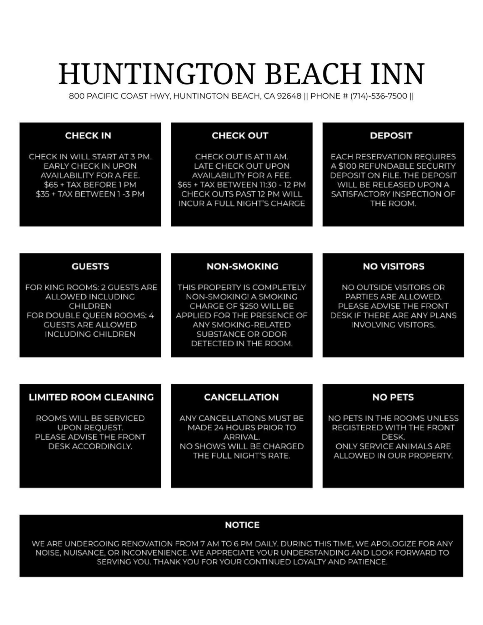 Huntington Beach Inn Экстерьер фото